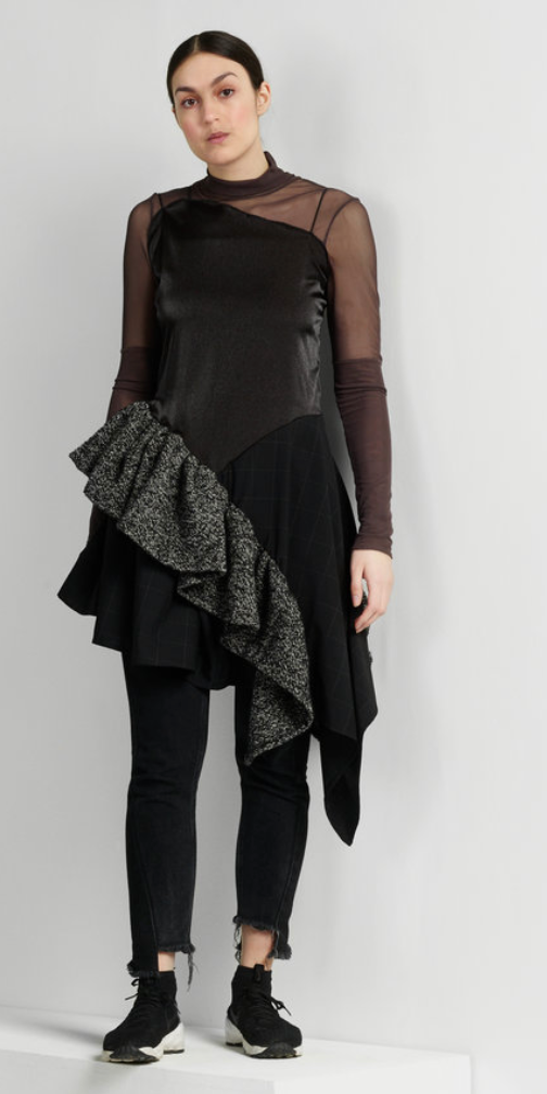 Buy BLACK & GREY DRESS 1 ARCHIVE online from Elaine Hersby
